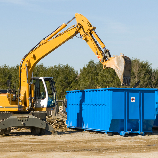 can i rent a residential dumpster for a construction project in Del Rey Oaks